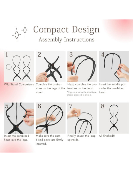 Soporte para Pelucas LINEASTORIA Colapsable Negro 35.56 cm