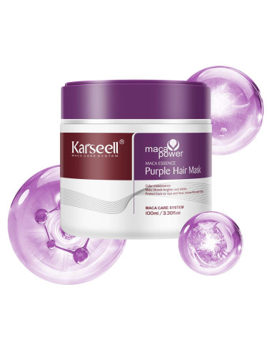 Mascarilla Capilar Morada Karseell 100ml - Neutraliza Amarillos