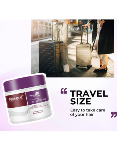 Mascarilla Capilar Morada Karseell 100ml - Neutraliza Amarillos