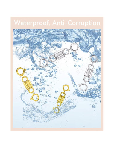 Cierres Magnéticos Clysoru 10 Pcs Oro y Plata para Joyería