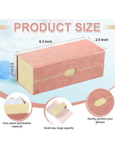 Estuche de Lentes de Contacto Flutesan Rosa 2 en 1 Portátil 2