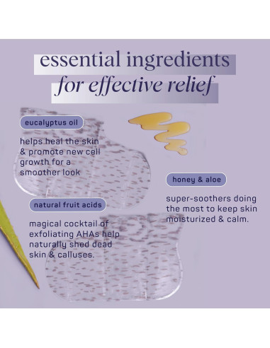 Máscara Exfoliante para Pies SpaLife - Paquete de 8 Unidades