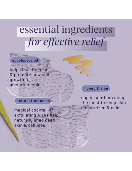 Máscara Exfoliante para Pies SpaLife - Paquete de 8 Unidades