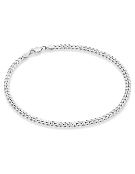 Tobillera de Plata Esterlina 925 Miabella 3.5mm Hecha en Italia