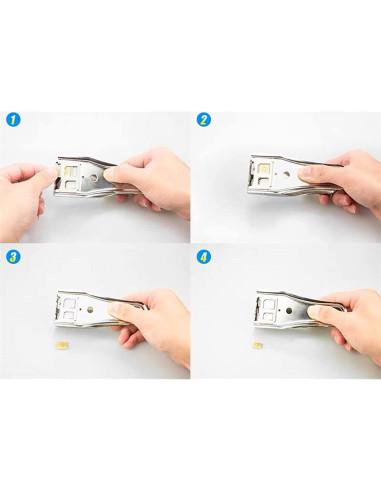 Cortador de tarjeta SIM HIYITKS 2 en 1 con adaptadores y pin