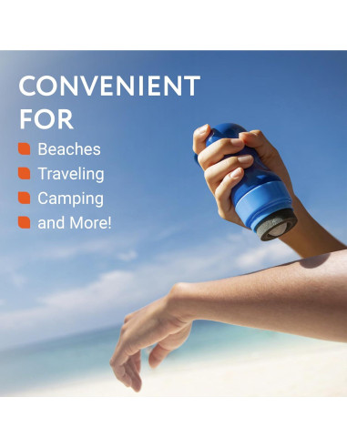 Aplicador de Protector Solar Recargable IMPRESA 177 ml con Esponjas