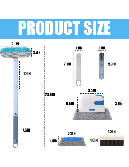 Kit de limpieza de pantallas de ventanas TOAINRSI - 7 piezas
