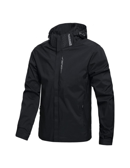 Chaqueta de Lluvia Impermeable para Hombre - Ligera y Transpirable