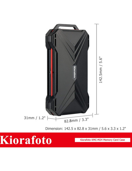 Estuche Protector Kiorafoto para 12 SD y 12 CFexpress Tipo A
