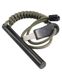 Encendedor de Ferrocerio hiSpkNix H2-HAZ0141-1 10cm con Paracord