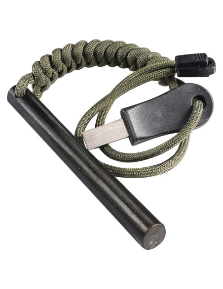 Encendedor de Ferrocerio hiSpkNix H2-HAZ0141-1 10cm con Paracord