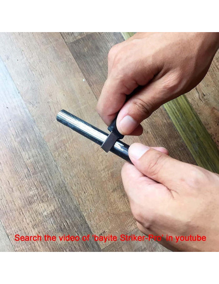 Encendedor de Ferrocerio hiSpkNix H2-HAZ0141-1 10cm con Paracord