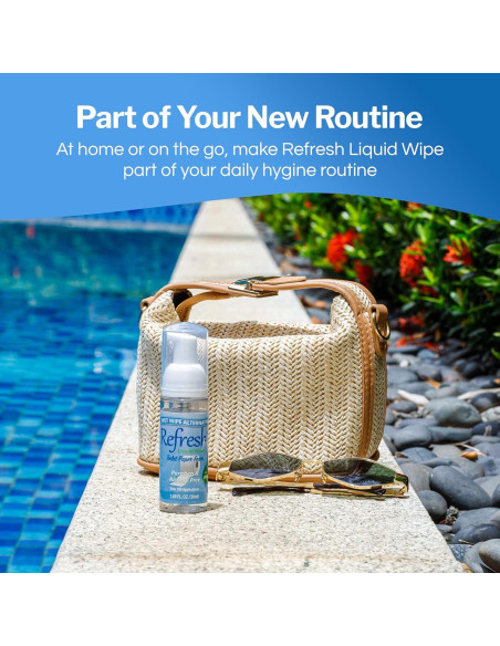 Toallita Líquida Refresh 50ml - Espuma para Papel Higiénico