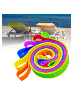 Bandas de Toalla Uxeqtop para Sillas de Playa - Paquete de 6