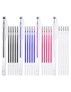 Bolígrafos Borrables por Calor TIESOME 4 Colores con 20 Recargas