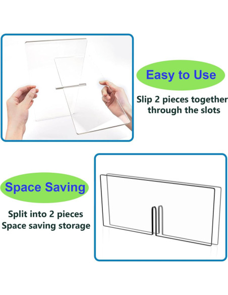 Soporte de Libro Acrílico SHTCSZBA 33.5x14x11 cm - 1 Set