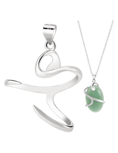 Base de Colgante de Plata Esterlina 925 para DIY 23x24mm