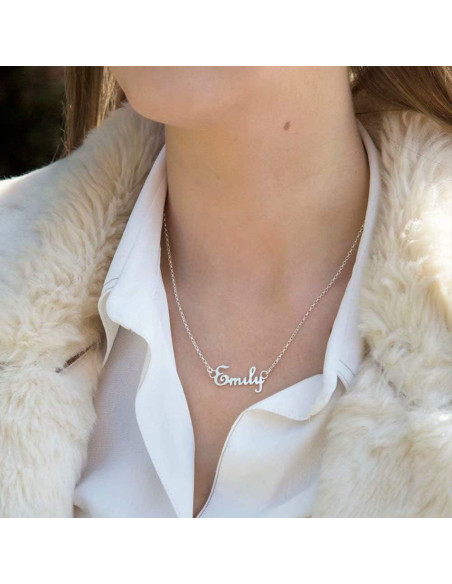 Collar Personalizado de Nombre Hidepoo - Acero Inoxidable 45.72 cm