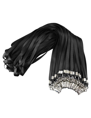 Cintas Negras de Nylon Korty 50 Paquetes con Clip Giratorio