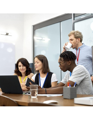 Cintas Negras de Nylon Korty 50 Paquetes con Clip Giratorio