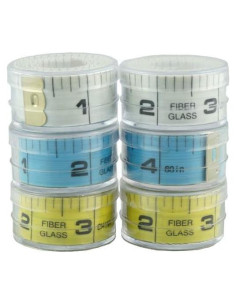 Cinta Métrica Doble Cara SE 1.52 m Colores Asortidos Paquete 6