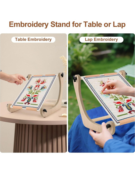 Soporte de Mesa para Bordado Embhand LEHS Ajustable 31.75-40.89 cm