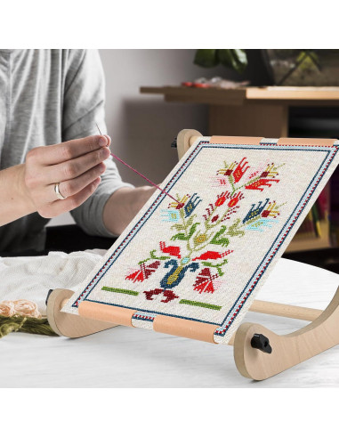 Soporte de Mesa para Bordado Embhand LEHS Ajustable 31.75-40.89 cm