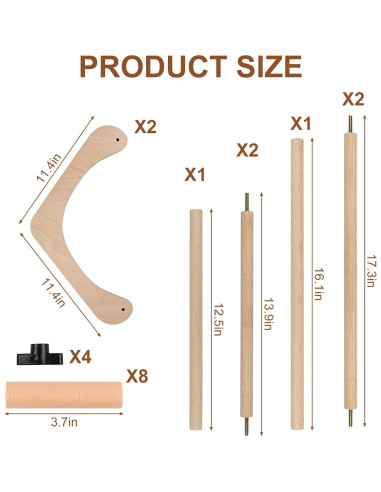 Soporte de Mesa para Bordado Embhand LEHS Ajustable 31.75-40.89 cm