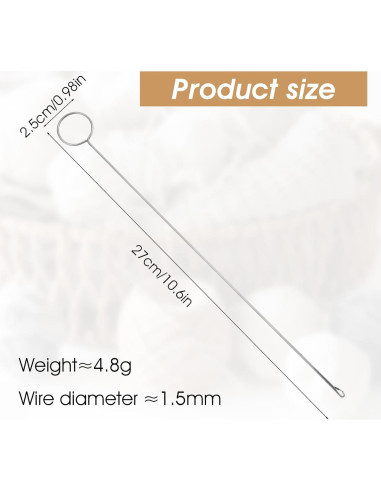 10 Piezas Herramienta de Costura Gsbnjuy Acero Inoxidable