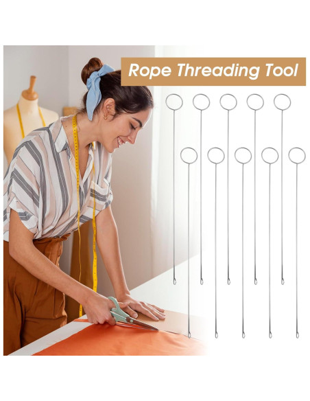 10 Piezas Herramienta de Costura Gsbnjuy Acero Inoxidable