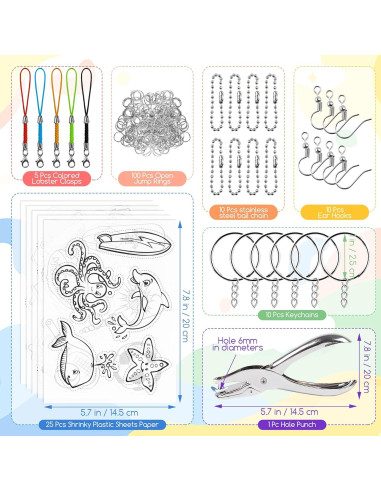 Kit de Papel Encogible PETDCHEB 160 Piezas Manualidades