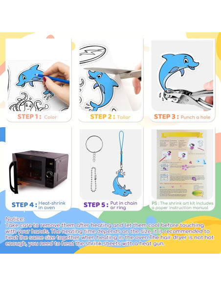 Kit de Papel Encogible PETDCHEB 160 Piezas Manualidades