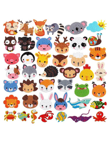Kit de Arte de Diamante Labeol para Niños 6-12 Años Animal