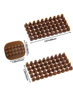 Paquete de 2 Sellos de Letras para Arcilla Swpato 3mm 2