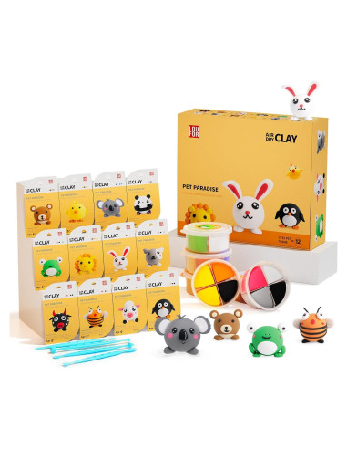 Kit de Arcilla Secada al Aire LOUFOR para Niños - 1.13 kg