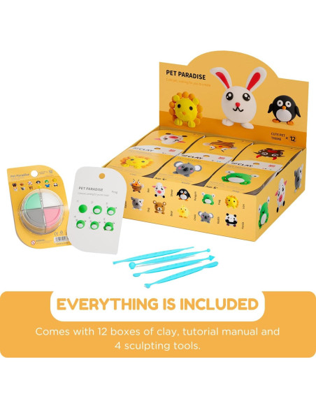 Kit de Arcilla Secada al Aire LOUFOR para Niños - 1.13 kg