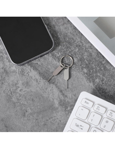 Herramienta de Extracción de Tarjeta SIM CIATBYYJ - 2 Piezas con Llavero