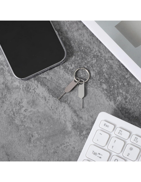 Herramienta de Extracción de Tarjeta SIM CIATBYYJ - 2 Piezas con Llavero