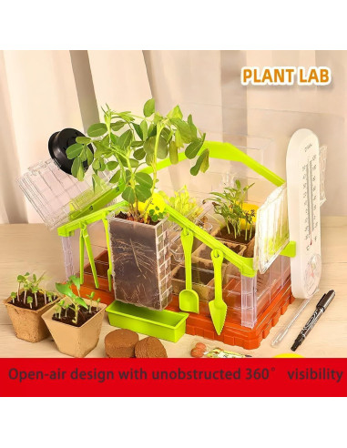 Kit de Crecimiento de Plantas para Niños NIJSAKU con Riego y Luz