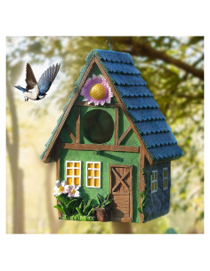 Casa para Aves Exterior Attivolife Resina Colorida 15.5x13x21.3cm