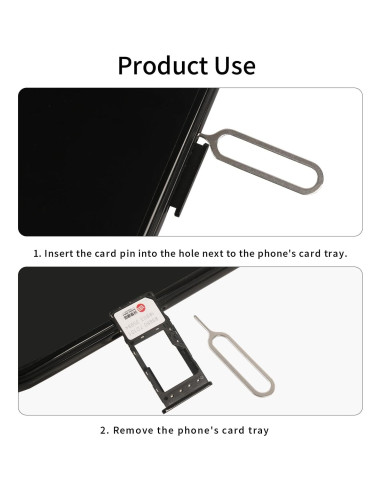 Herramienta de Extracción de Tarjeta SIM Acero Inoxidable 1000 Pcs