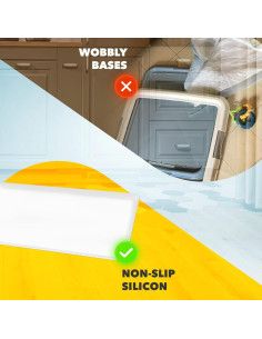 Skywin Soporte para Almohadilla de Orina para Perros 61x61cm Blanco 2