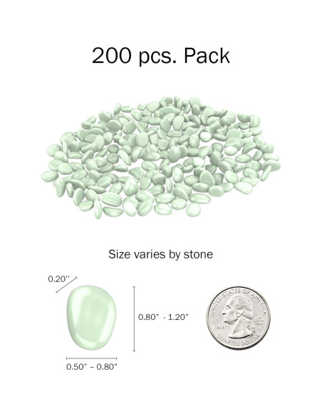 Piedras de Jardín Brillantes en la Oscuridad Pure Garden 200 Unidades