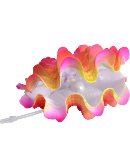 Adorno de Acuario Uotyle Almeja Tropical Rosa Melocotón