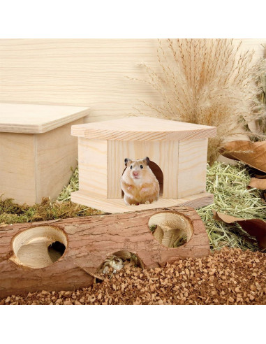 Casa de Madera Joyzan para Hámster y Animales Pequeños
