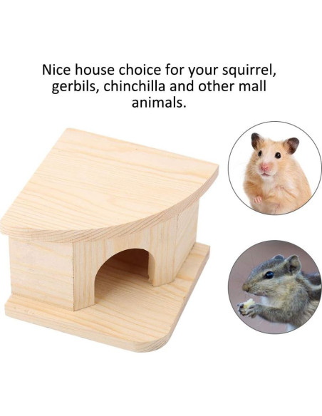 Casa de Madera Joyzan para Hámster y Animales Pequeños