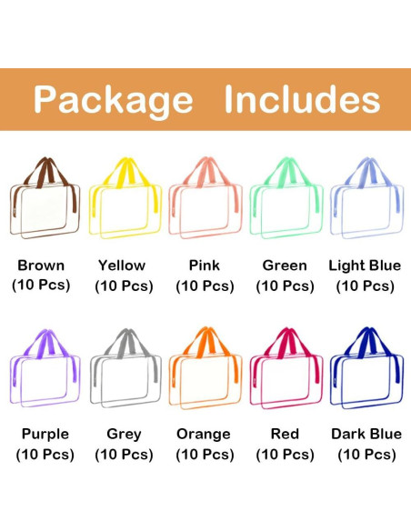 100 Bolsas de Almacenamiento de Juguetes Wensugt 30x22 cm