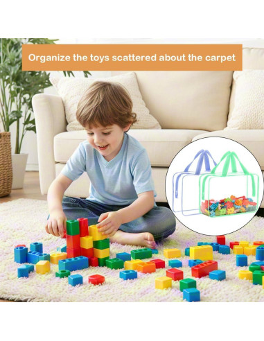 100 Bolsas de Almacenamiento de Juguetes Wensugt 30x22 cm