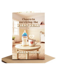 Tarjeta de Cumpleaños Divertida Raojozen 5x7 cm Paternidad