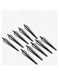 Set 12 Pinzas de Pelo Mini Bobby Negras Vintage Qintreesify